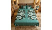 One Sets Rayon Bed Sheet Hand Painted Handmade in Bali